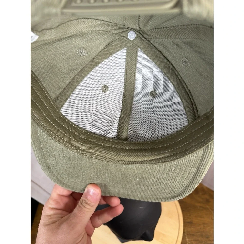 Cowboy Cool Supply Co Green‎ With Logo Patch Corduroy Snapback Trucker Hat